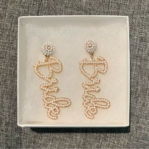 Cute Bride earrings!